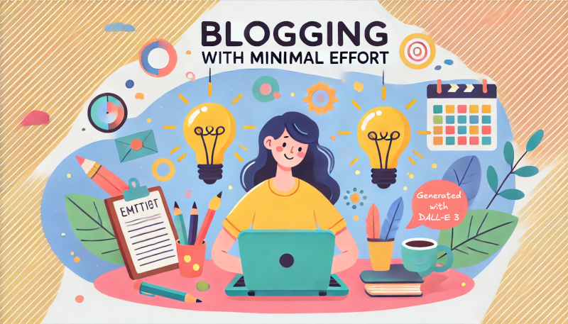 Blogging with minimal effort